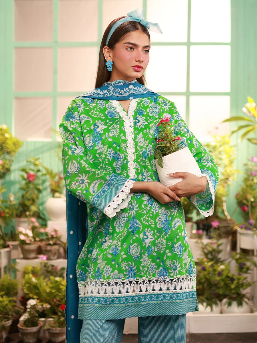 Salitex | Izel Lawn 24 | LUXURY LAWN EMBROIDERED SUIT