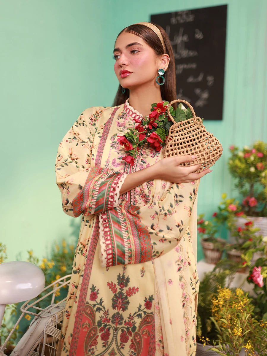 Salitex | Izel Lawn 24 | LUXURY LAWN EMBROIDERED SUIT