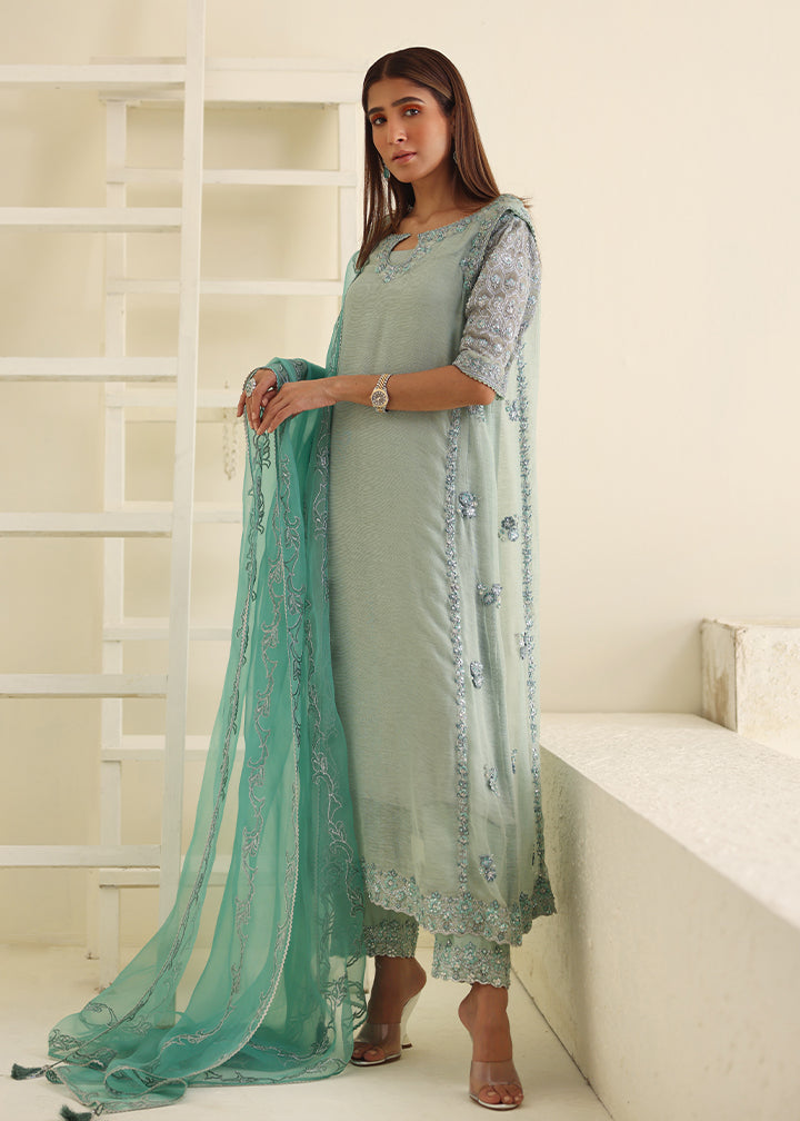 Umsha | Luxury Pret | MISTY SKY BLUE