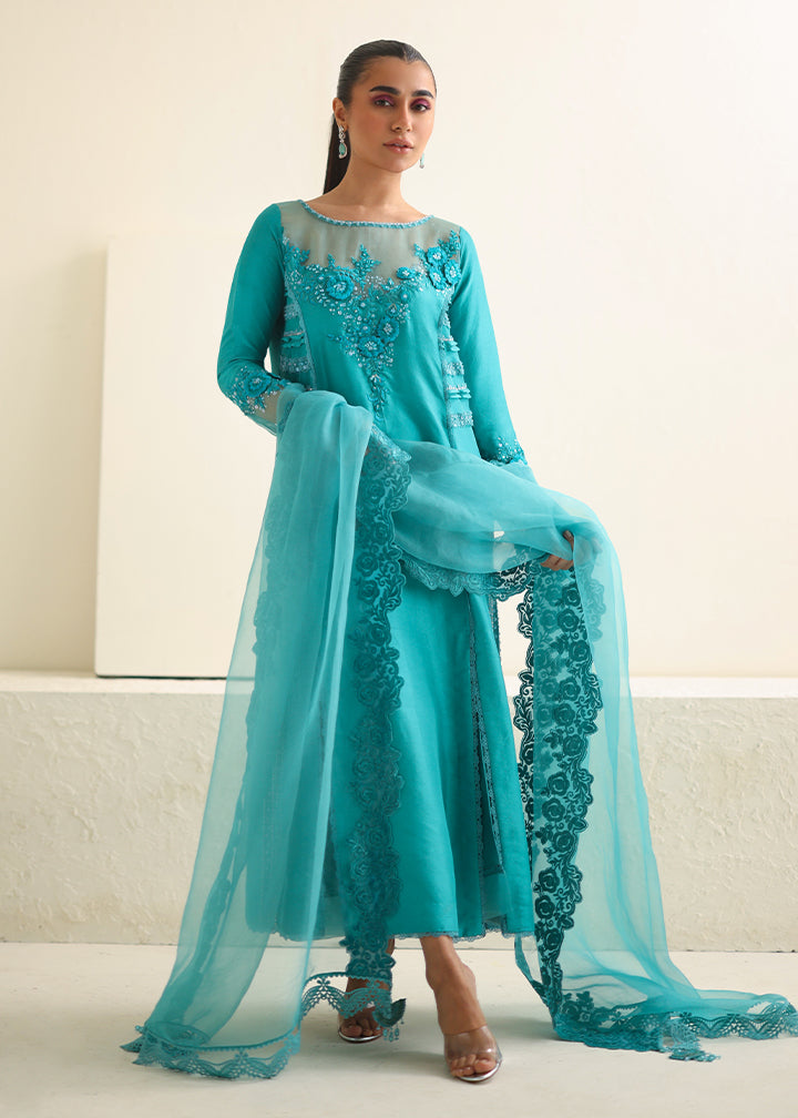 Umsha | Luxury Pret | CARIBBEAN TURQUOISE