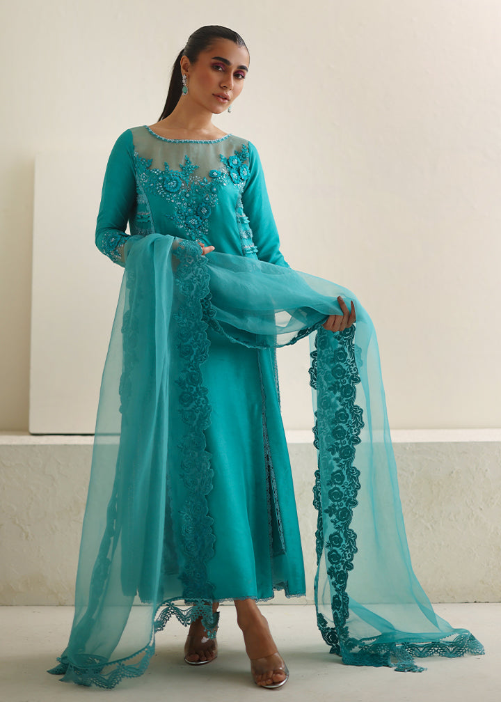 Umsha | Luxury Pret | CARIBBEAN TURQUOISE