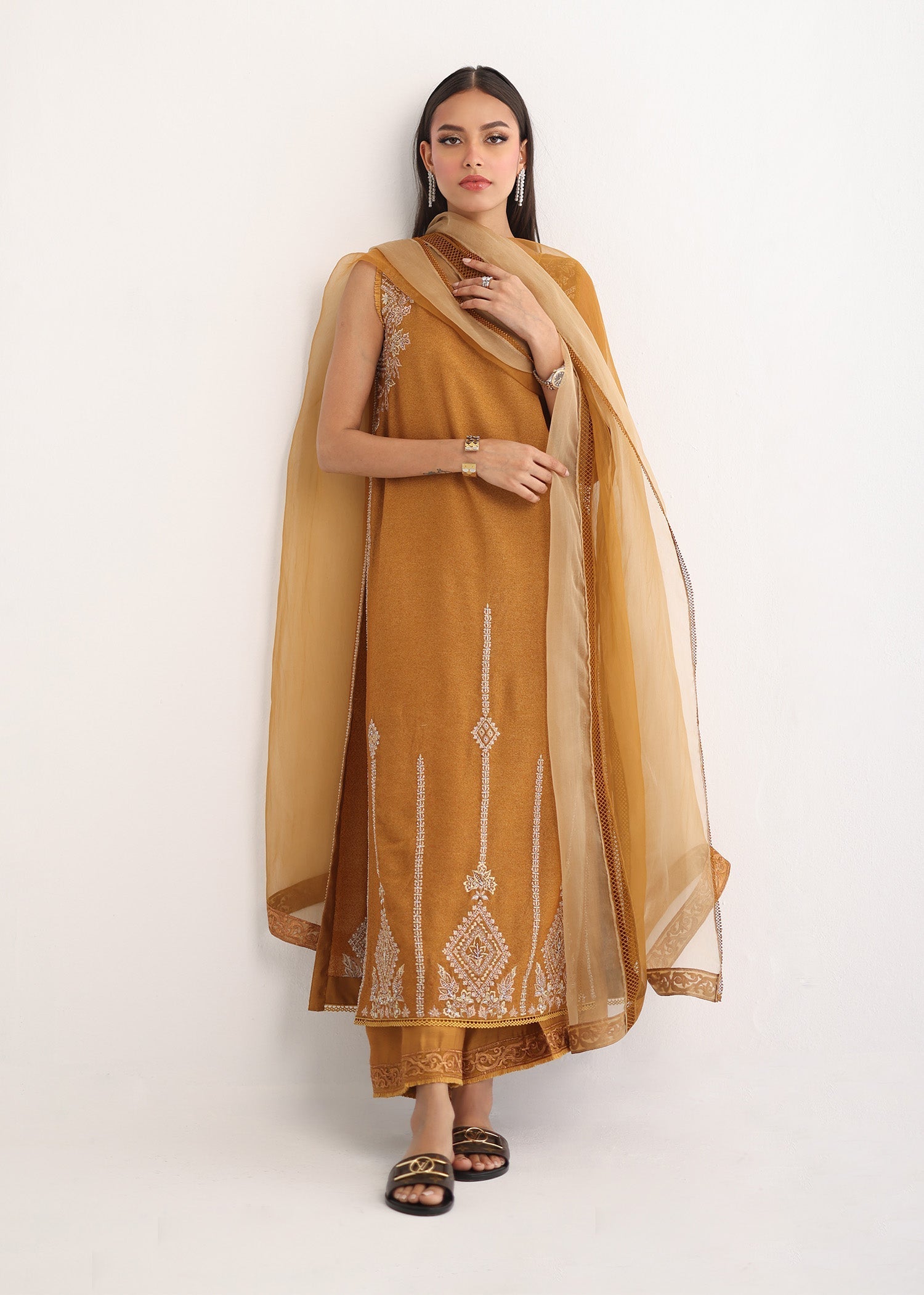 Umsha | Luxury Pret | MUSTARD CHARM