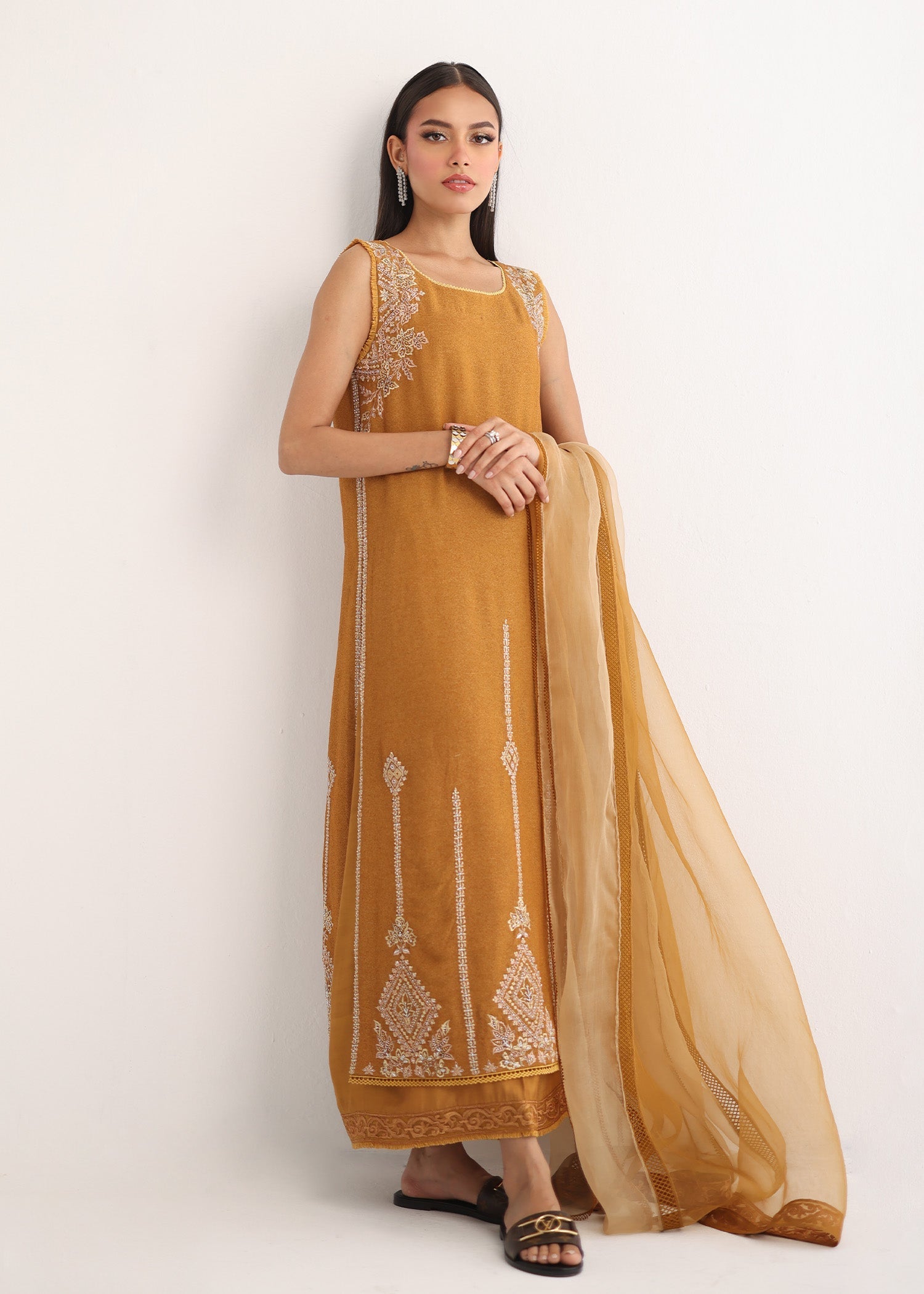 Umsha | Luxury Pret | MUSTARD CHARM