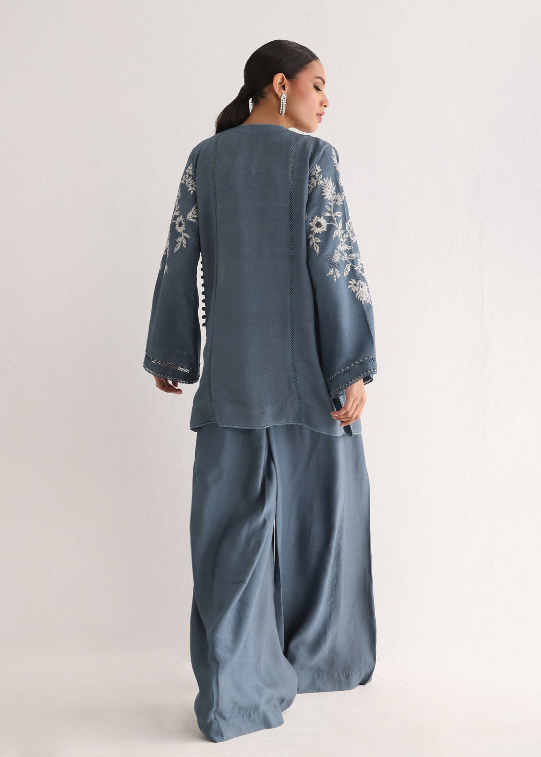 Umsha | Luxury Pret | BLUE STONE GLOSS