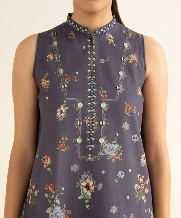 Sapphire | Fall Winter 25 | 3 Piece - Printed Cotton Suit 3PDY25V84SOU