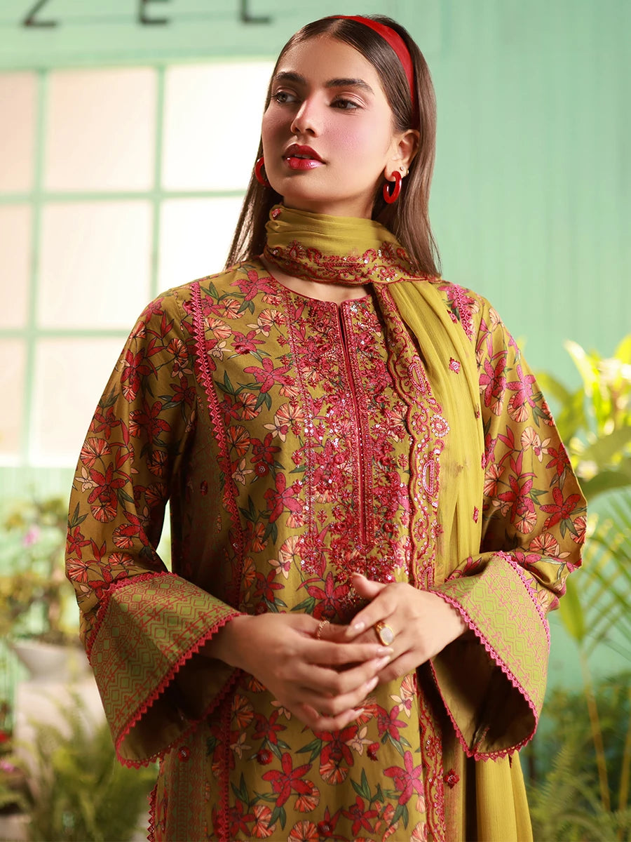 Salitex | Izel Lawn 24 | LUXURY LAWN EMBROIDERED SUIT