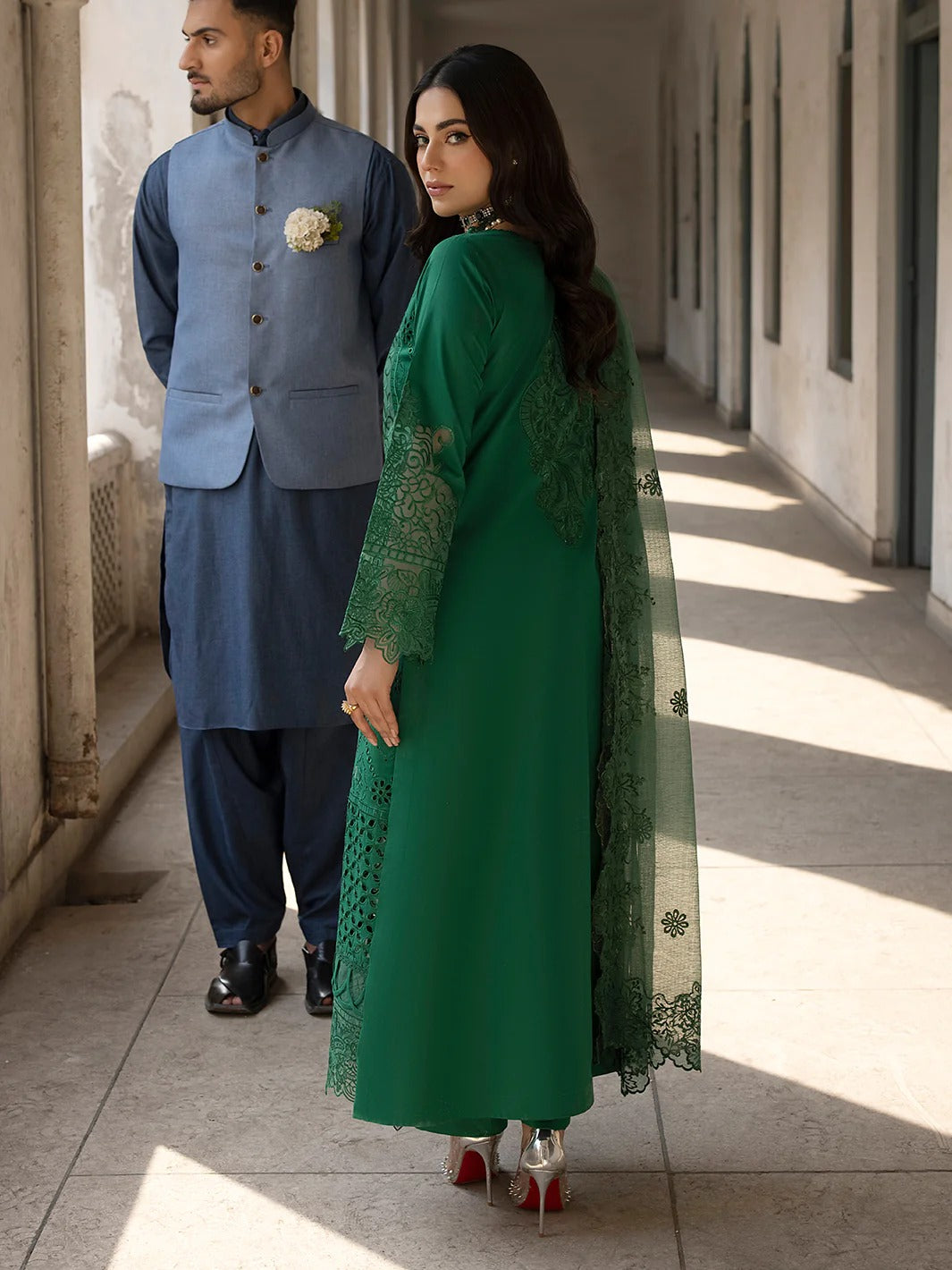 Lawn Collection - Mahnur - Mahrukh - MM24#03-B - Emerald