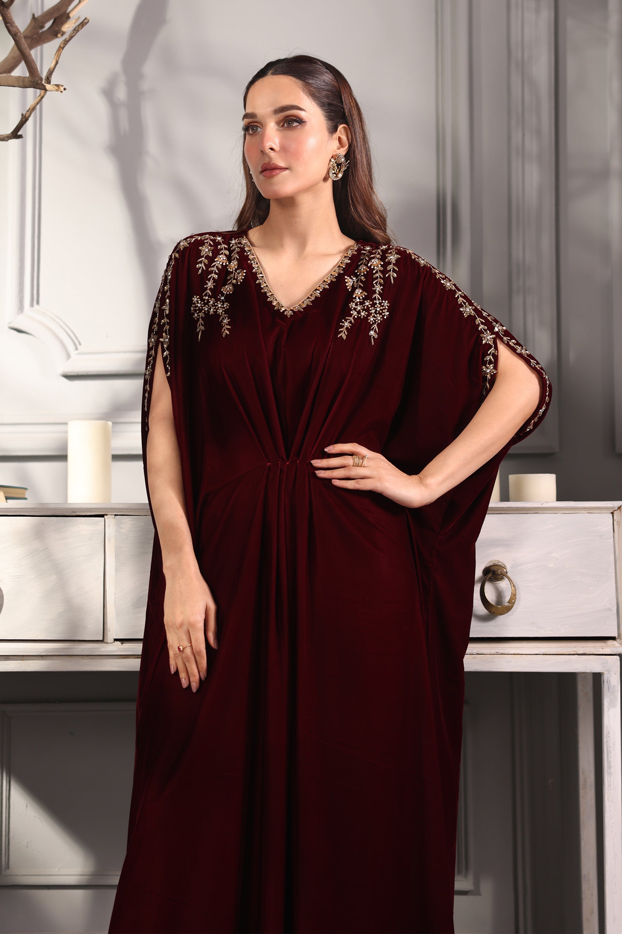 Hana | Mavi Velvets | Majestic Muse - Official Hana - Agha Fabrics UK