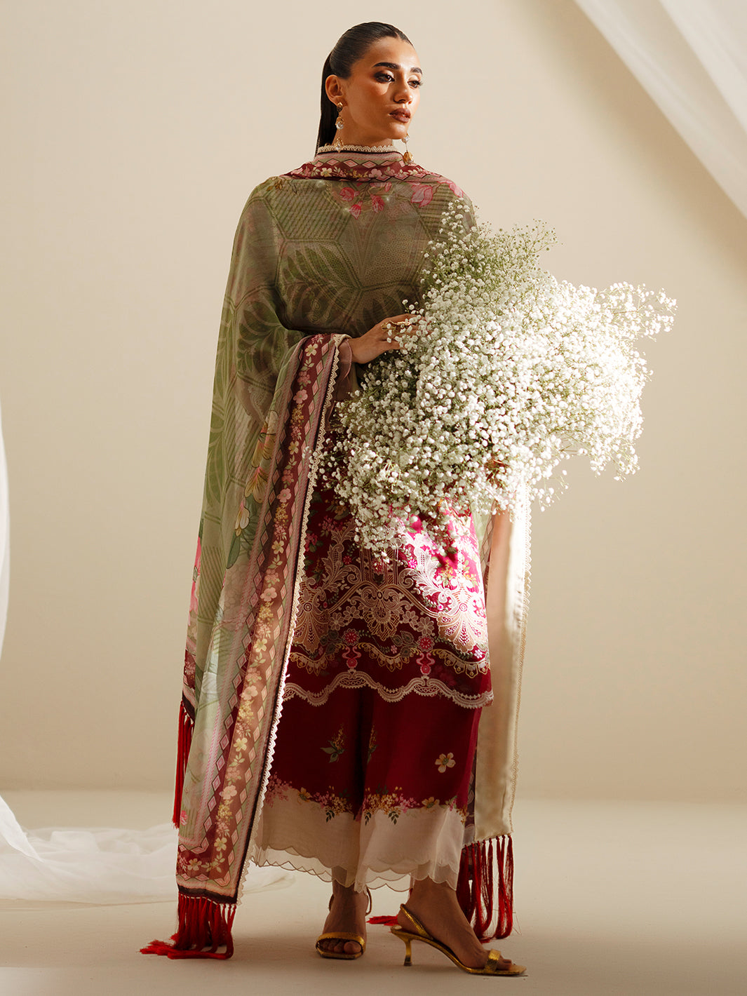 Bin Ilyas | Eres Bonita Viscose 25 | 1107-B - Official Bin Ilyas - Agha Fabrics UK