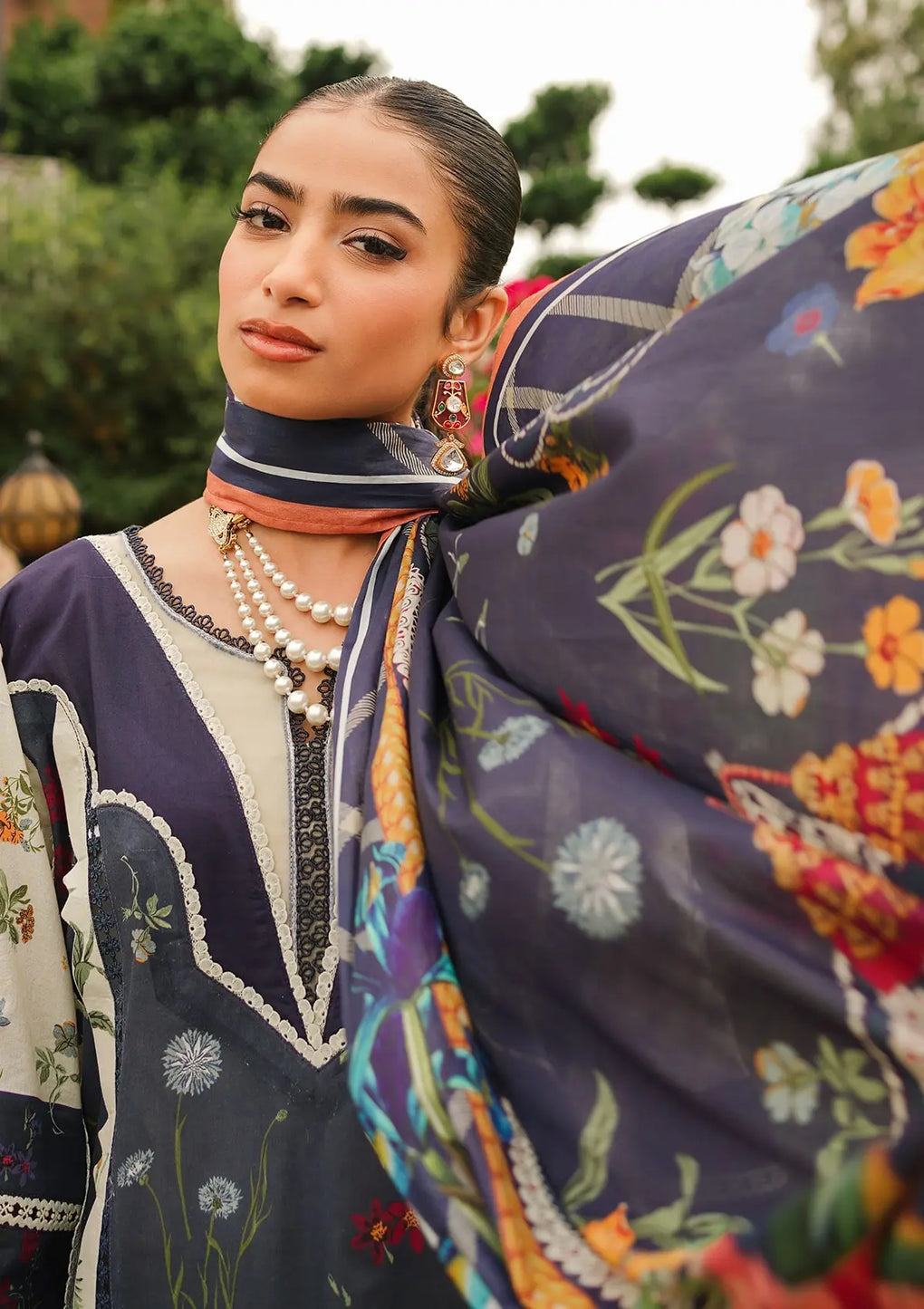 Elaf Premium | Printed Collection 24 | EEP-08B - Breeze Together