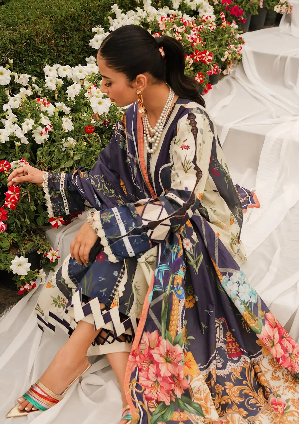 Elaf Premium | Printed Collection 24 | EEP-08B - Breeze Together