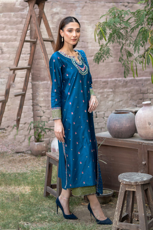 Kross Kulture | Luxury Baharaneh | Sumara (Teal) KLX-00921