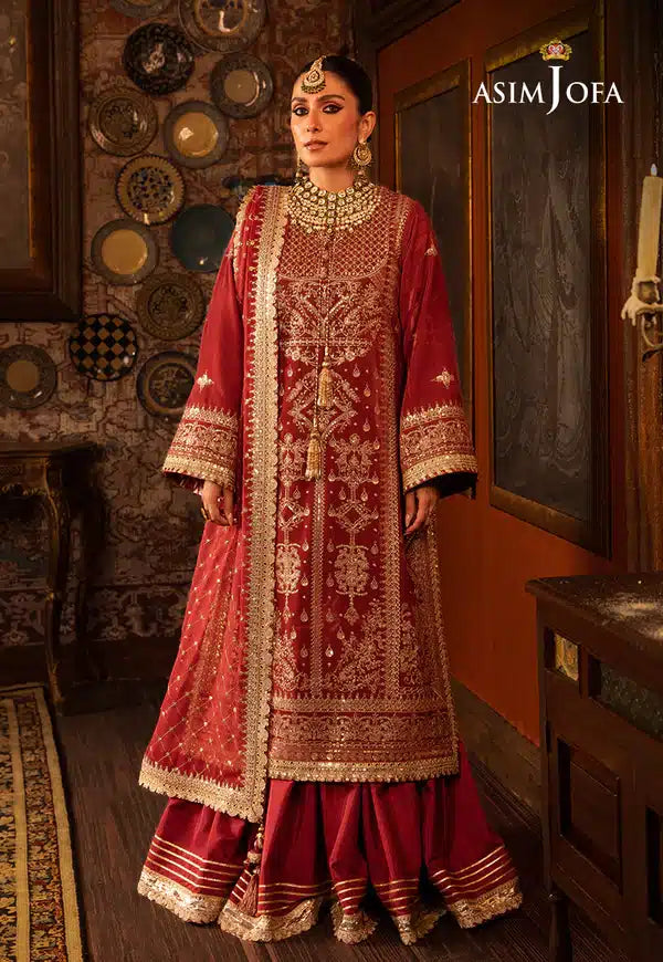 Asim Jofa | Makhmal Wedding Velvet 23 | AJMM-10 - Official Asim Jofa - Agha Fabrics UK
