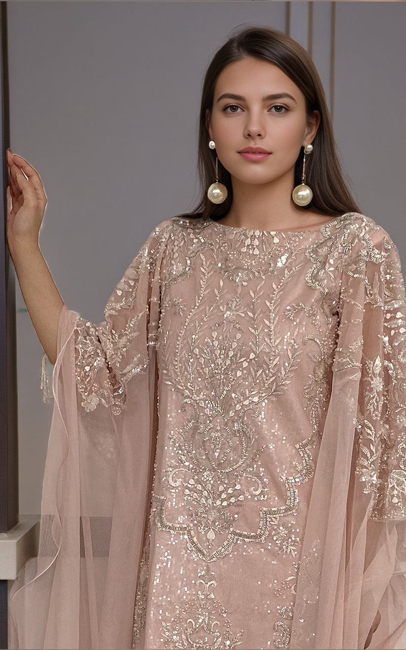 Threads and Motifs | Formal Dresses 25 | Net Embroidered Shirt