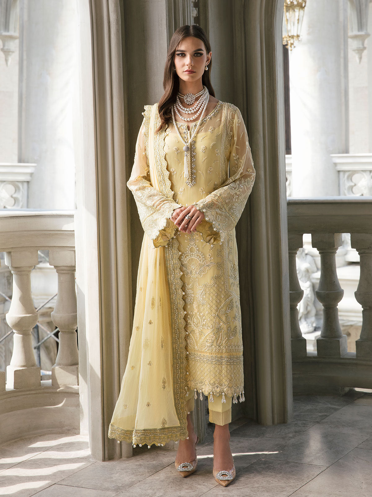 Gulaal | Embroidered Chiffon | SAHAR 04 - Official Gulaal - Agha Fabrics UK