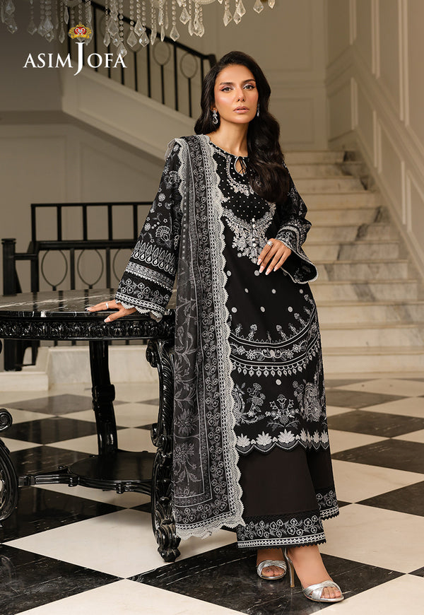 Asim Jofa | Summer Rhapsody | AJMCH-06 EMBROIDERED LAWN - Official Asim Jofa - Agha Fabrics UK
