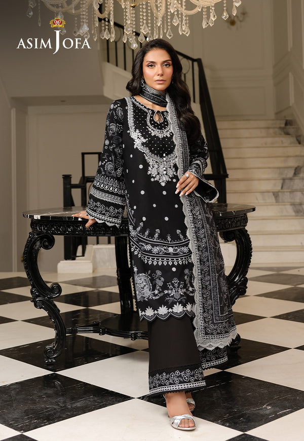 Asim Jofa | Summer Rhapsody | AJMCH-06 EMBROIDERED LAWN - Official Asim Jofa - Agha Fabrics UK