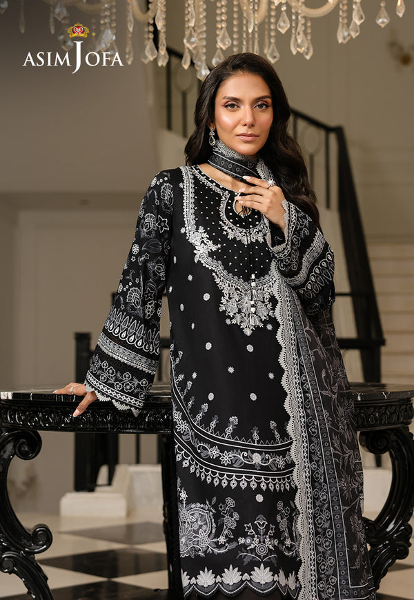 Asim Jofa | Summer Rhapsody | AJMCH-06 EMBROIDERED LAWN - Official Asim Jofa - Agha Fabrics UK