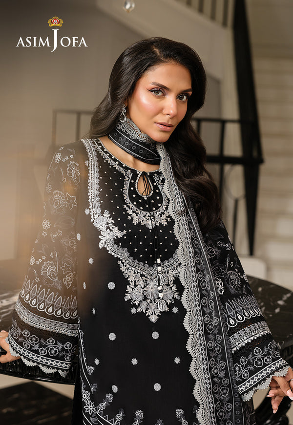 Asim Jofa | Summer Rhapsody | AJMCH-06 EMBROIDERED LAWN - Official Asim Jofa - Agha Fabrics UK