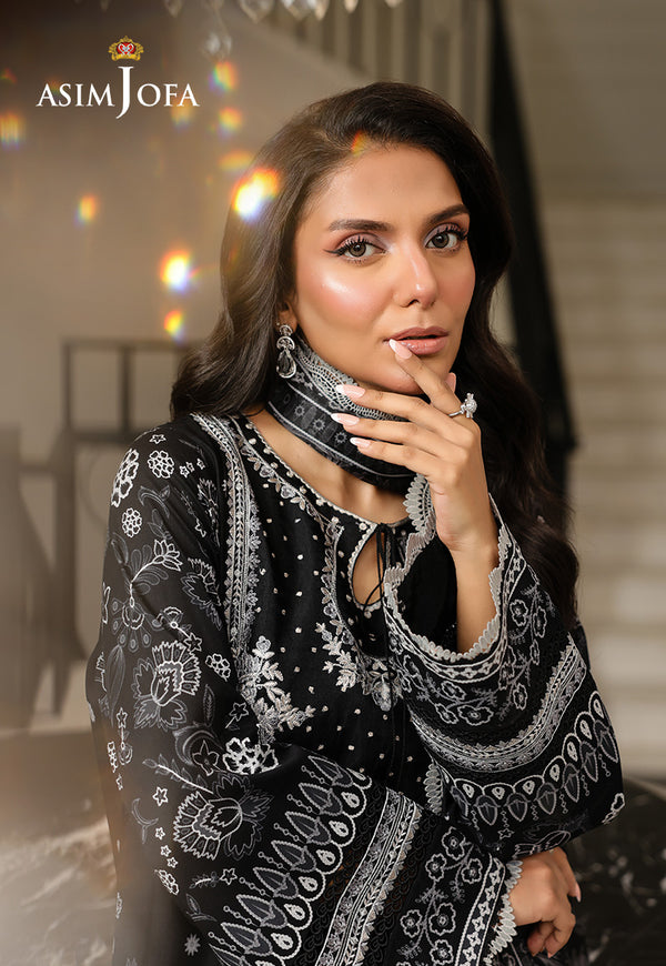 Asim Jofa | Summer Rhapsody | AJMCH-06 EMBROIDERED LAWN - Official Asim Jofa - Agha Fabrics UK