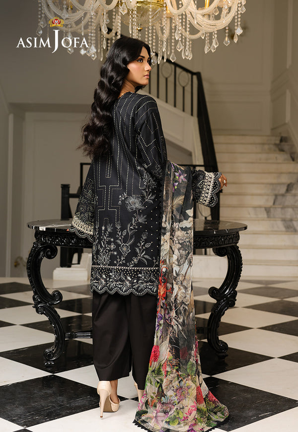 Asim Jofa | Summer Rhapsody | AJMCH-12 EMBROIDERED LAWN - Official Asim Jofa - Agha Fabrics UK