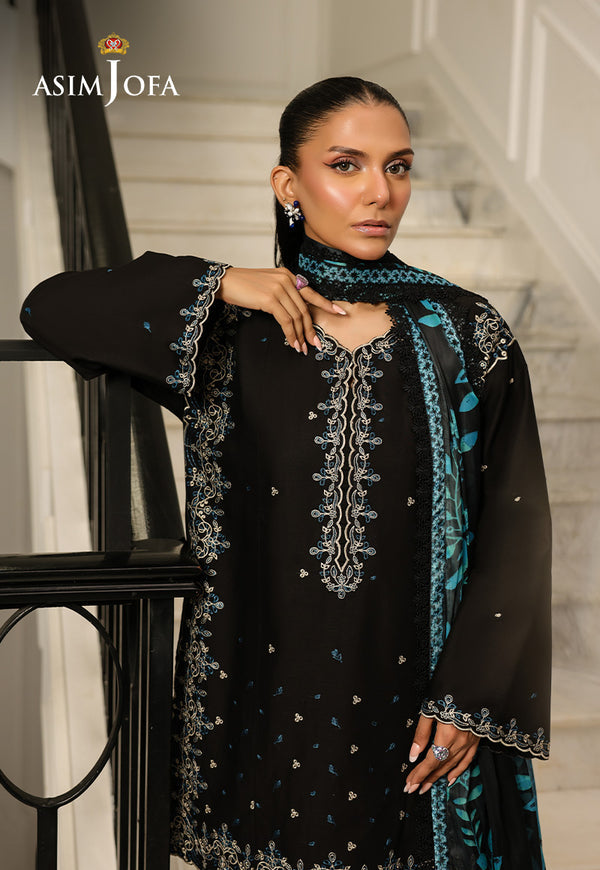 Asim Jofa | Summer Rhapsody | AJMCH-01 EMBROIDERED CAMBRIC - Official Asim Jofa - Agha Fabrics UK