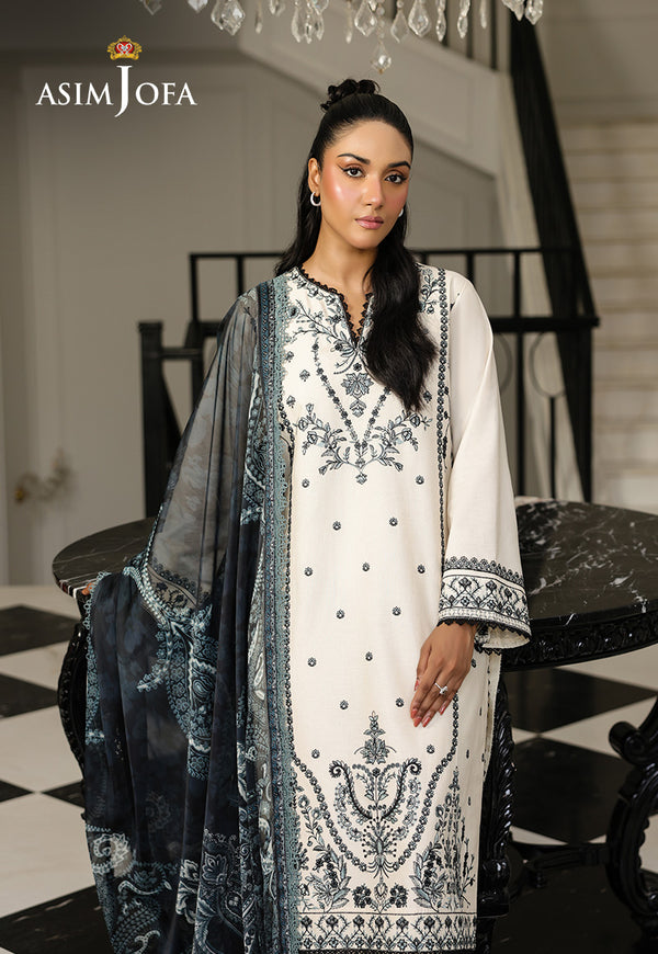 Asim Jofa | Summer Rhapsody | AJMCH-02 EMBROIDERED CAMBRIC - Official Asim Jofa - Agha Fabrics UK