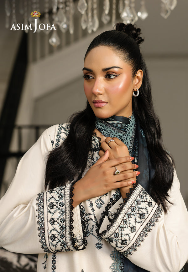 Asim Jofa | Summer Rhapsody | AJMCH-02 EMBROIDERED CAMBRIC - Official Asim Jofa - Agha Fabrics UK