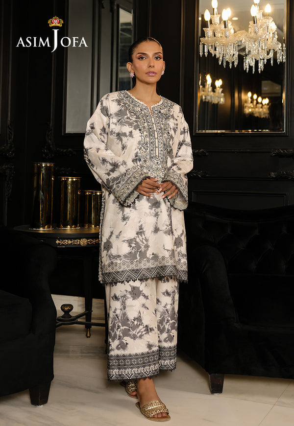 Asim Jofa | Summer Rhapsody | AJMCH-08 EMBROIDERED CAMBRIC - Official Asim Jofa - Agha Fabrics UK