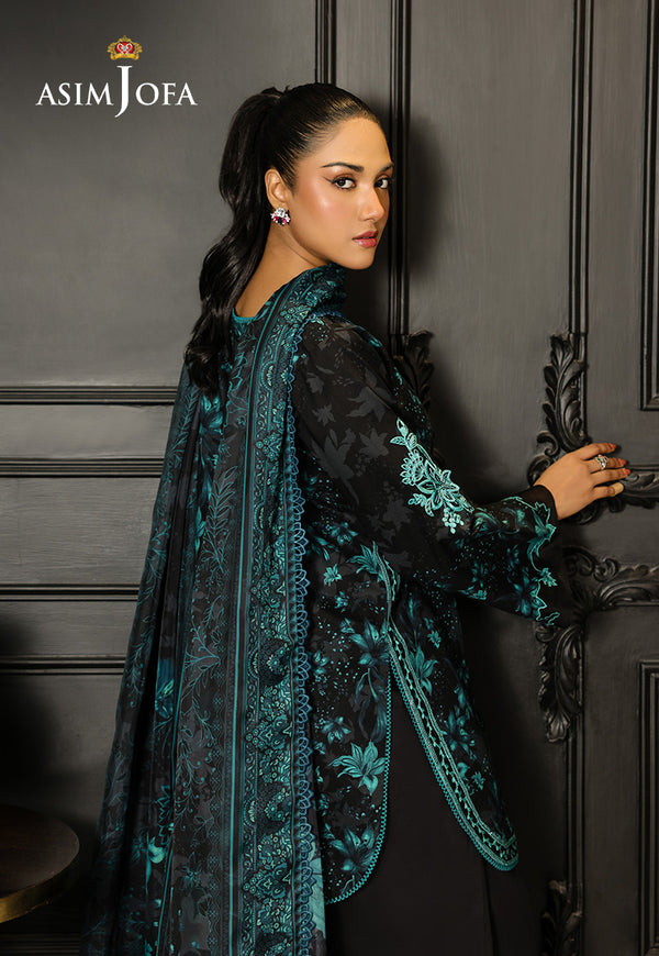 Asim Jofa | Summer Rhapsody | AJMCH-05 EMBROIDERED LAWN - Official Asim Jofa - Agha Fabrics UK