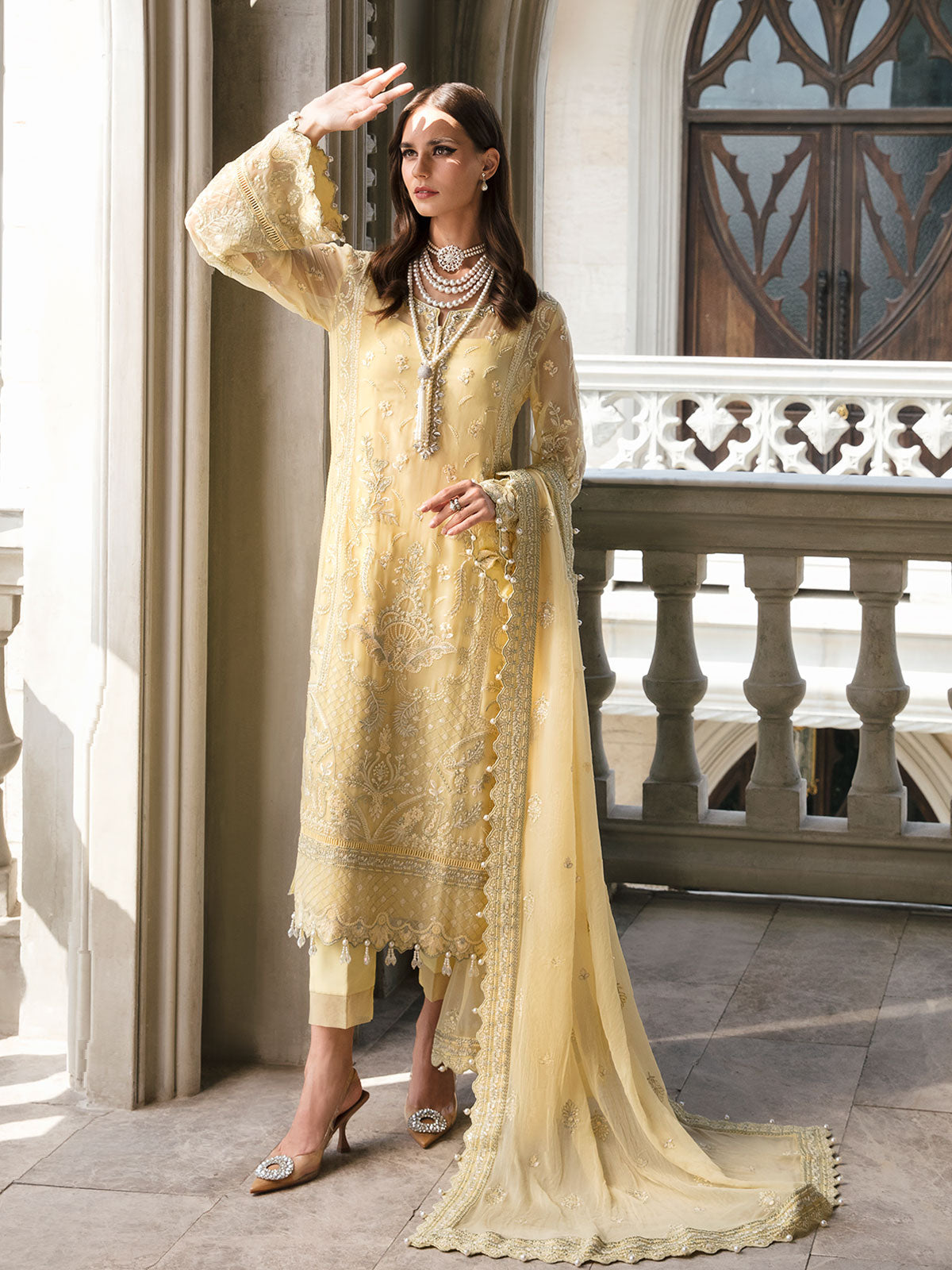 Gulaal | Embroidered Chiffon | SAHAR 04 - Official Gulaal - Agha Fabrics UK