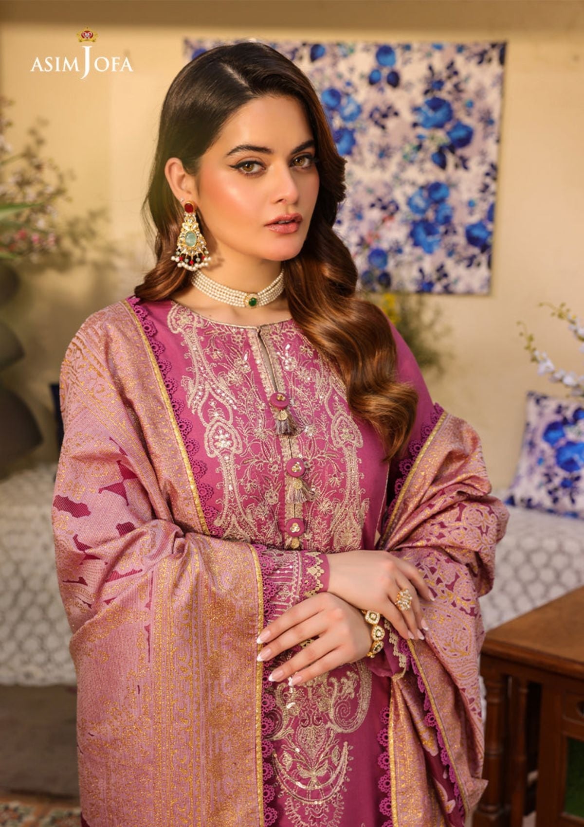 Lawn Collection - Asim Jofa - Zarq Barq - AJZB#7 - Official Asim Jofa - Agha Fabrics UK