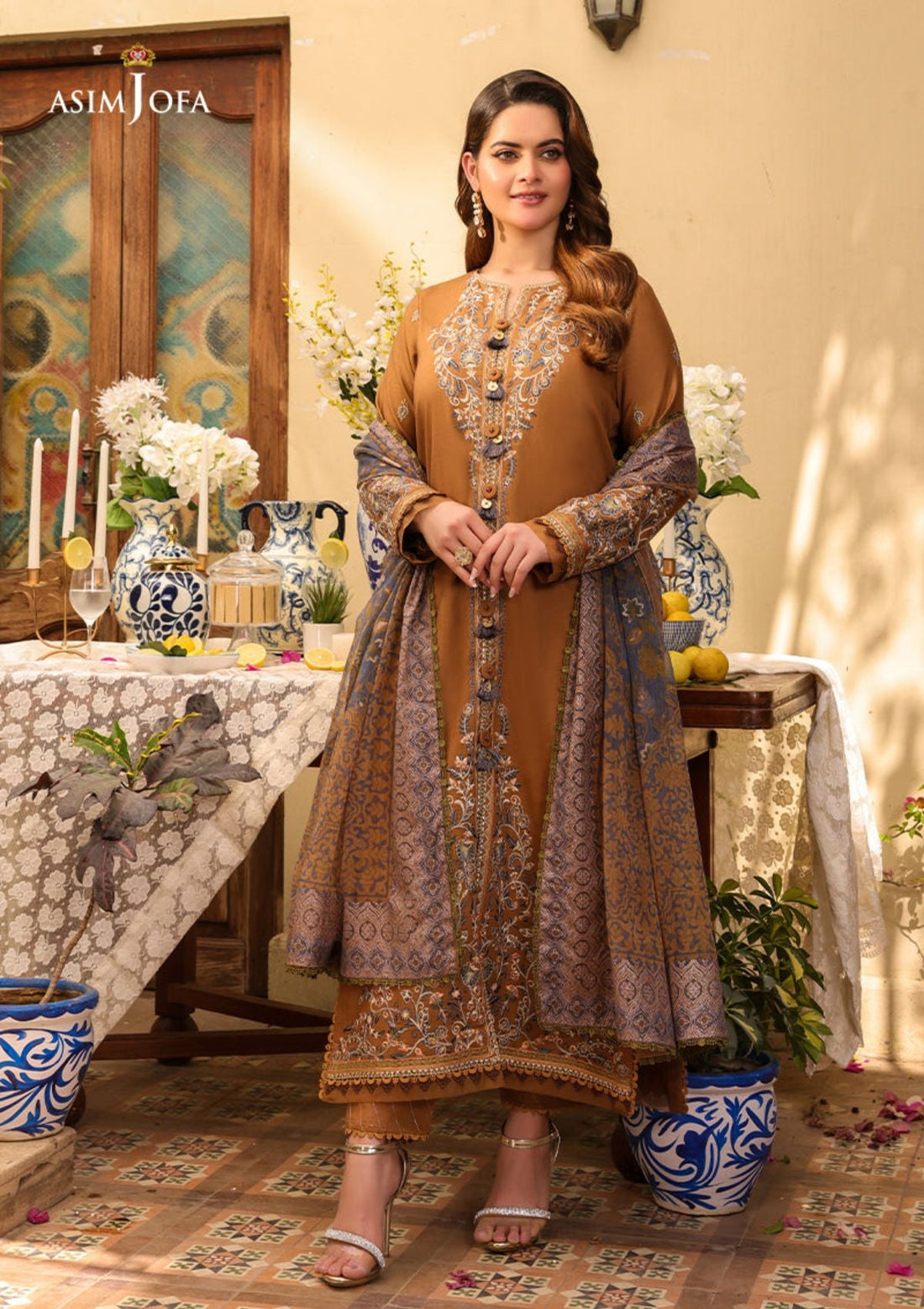 Lawn Collection - Asim Jofa - Zarq Barq - AJZB#5 - Official Asim Jofa - Agha Fabrics UK