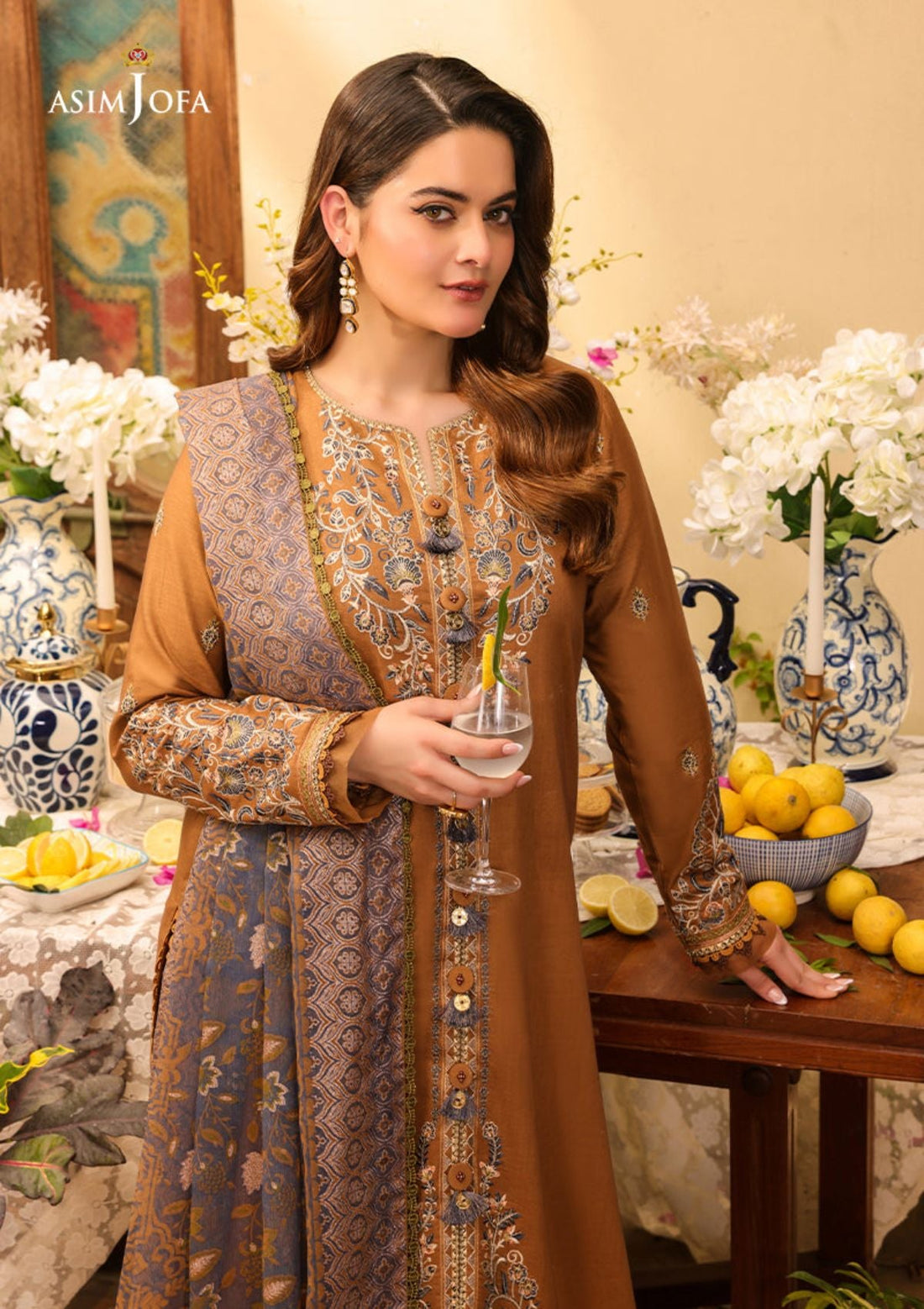 Lawn Collection - Asim Jofa - Zarq Barq - AJZB#5 - Official Asim Jofa - Agha Fabrics UK