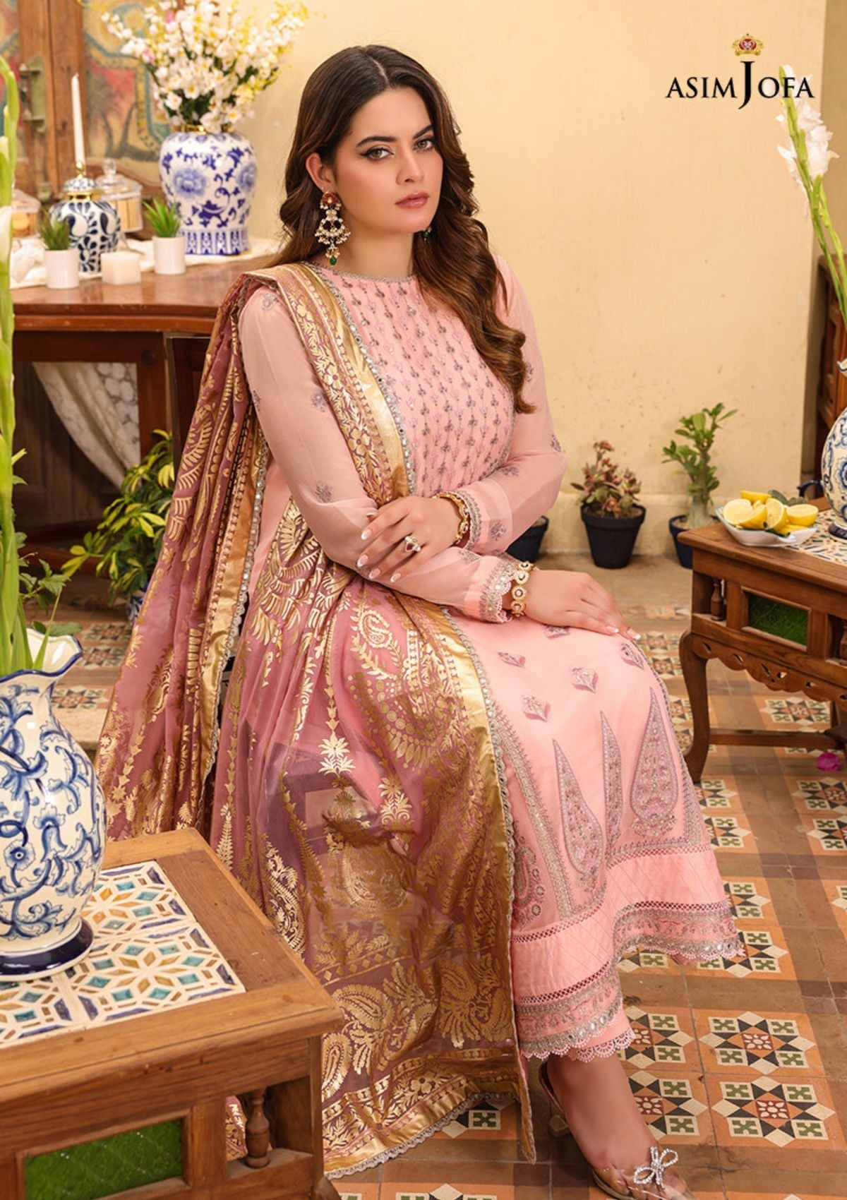 Lawn Collection - Asim Jofa - Zarq Barq - AJZB#3 - Official Asim Jofa - Agha Fabrics UK
