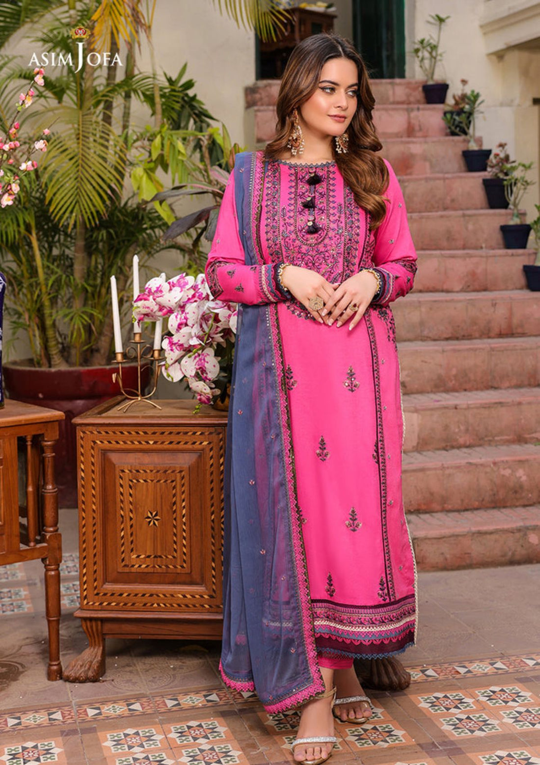 Lawn Collection - Asim Jofa - Zarq Barq - AJZB#19 - Official Asim Jofa - Agha Fabrics UK