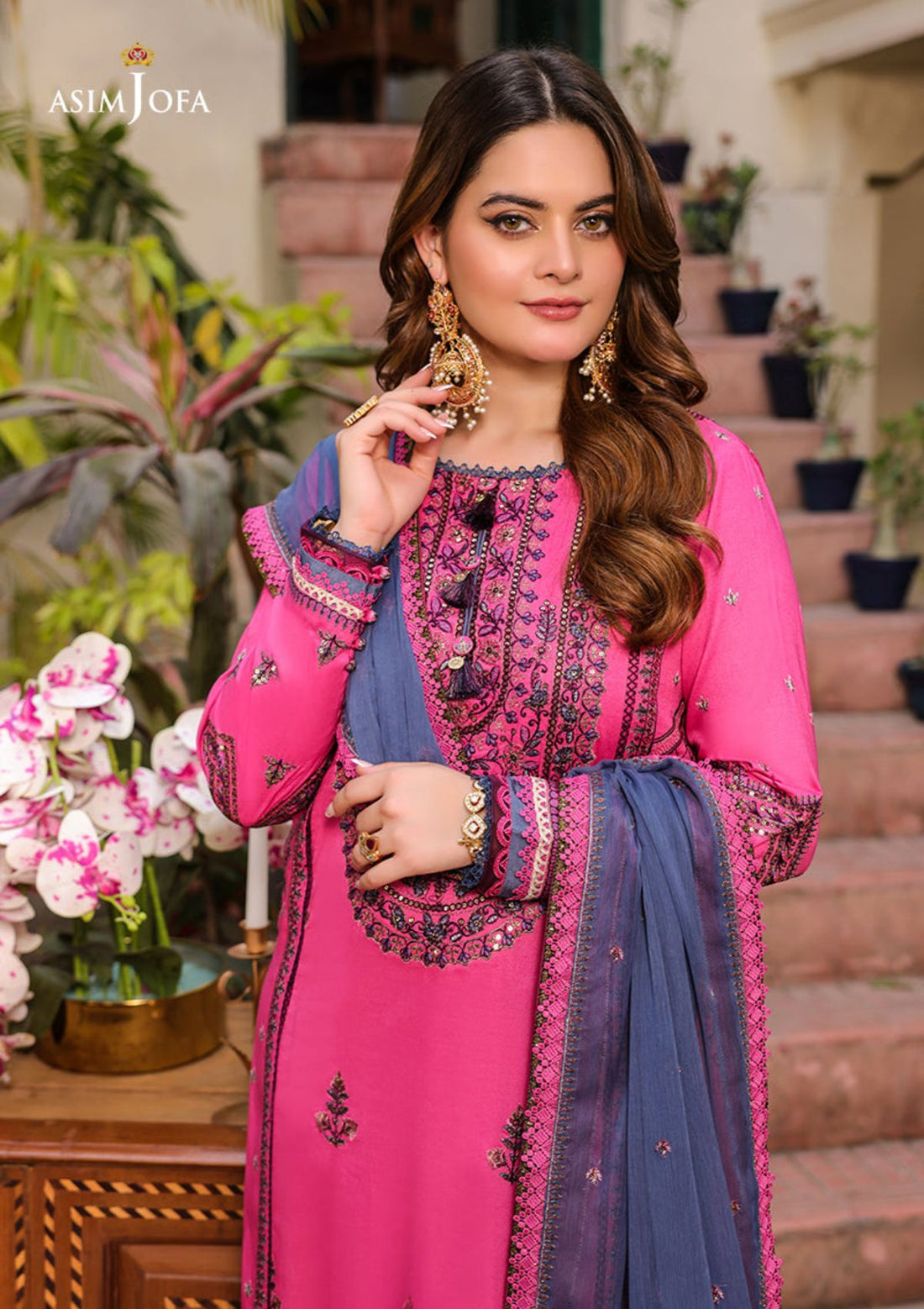 Lawn Collection - Asim Jofa - Zarq Barq - AJZB#19 - Official Asim Jofa - Agha Fabrics UK