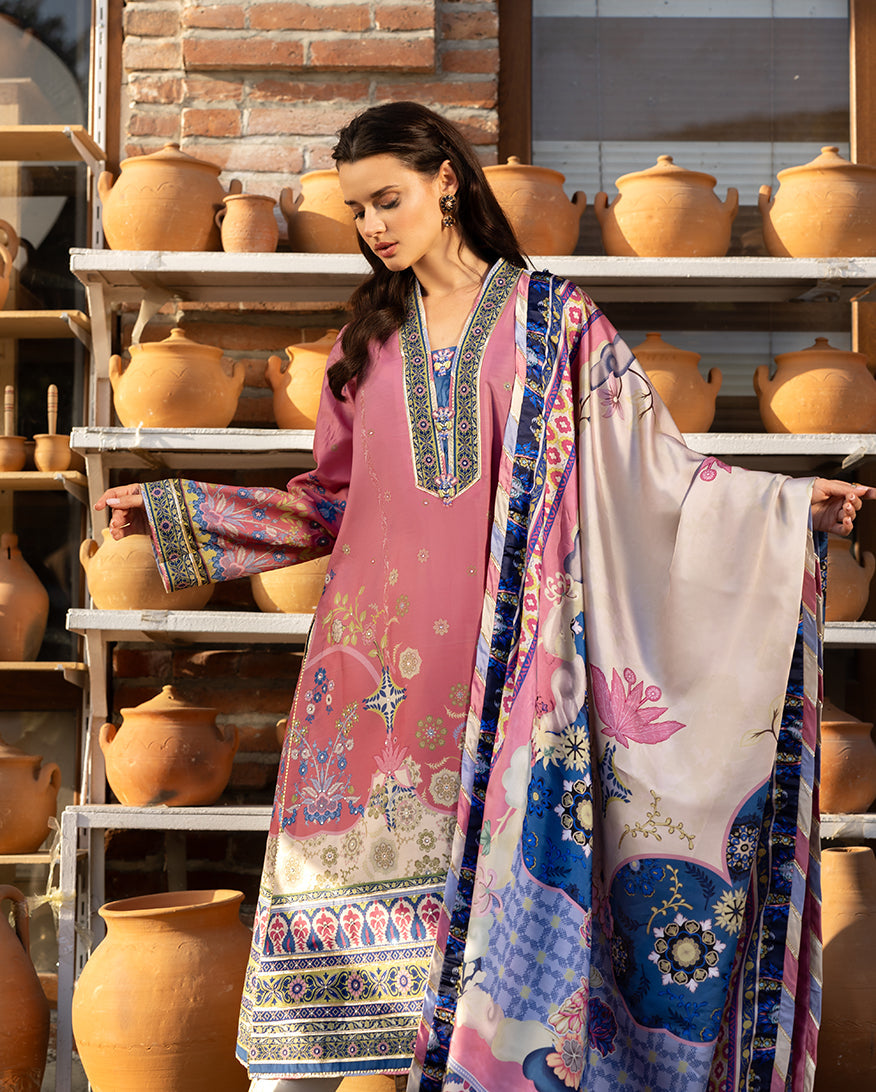 Mushq | Nirvana Printed Silk | Meridian Bloom