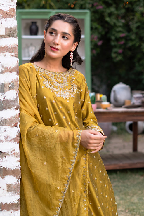 Kross Kulture | Luxury Baharaneh | Baharaneh (Olive) KLX-00928