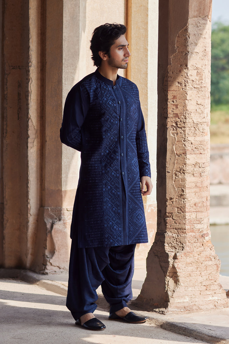 Pakistani Menswear | Qalamkar | BQ-05 - Official Qalamkar - Agha Fabrics UK