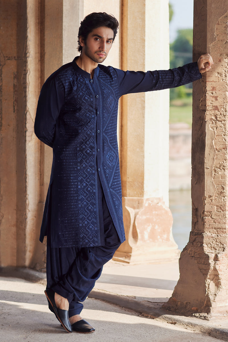 Pakistani Menswear | Qalamkar | BQ-05 - Official Qalamkar - Agha Fabrics UK