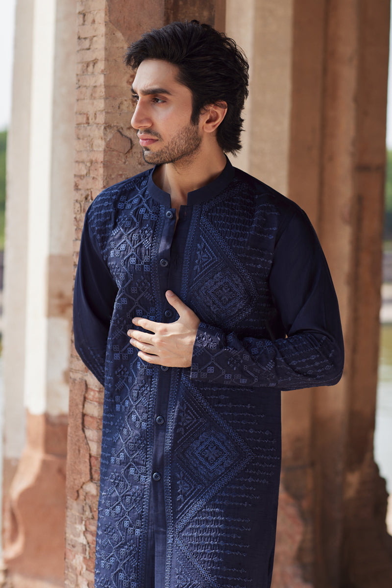 Pakistani Menswear | Qalamkar | BQ-05 - Official Qalamkar - Agha Fabrics UK