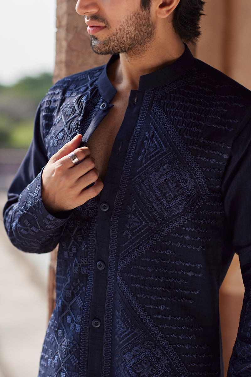 Pakistani Menswear | Qalamkar | BQ-05 - Official Qalamkar - Agha Fabrics UK