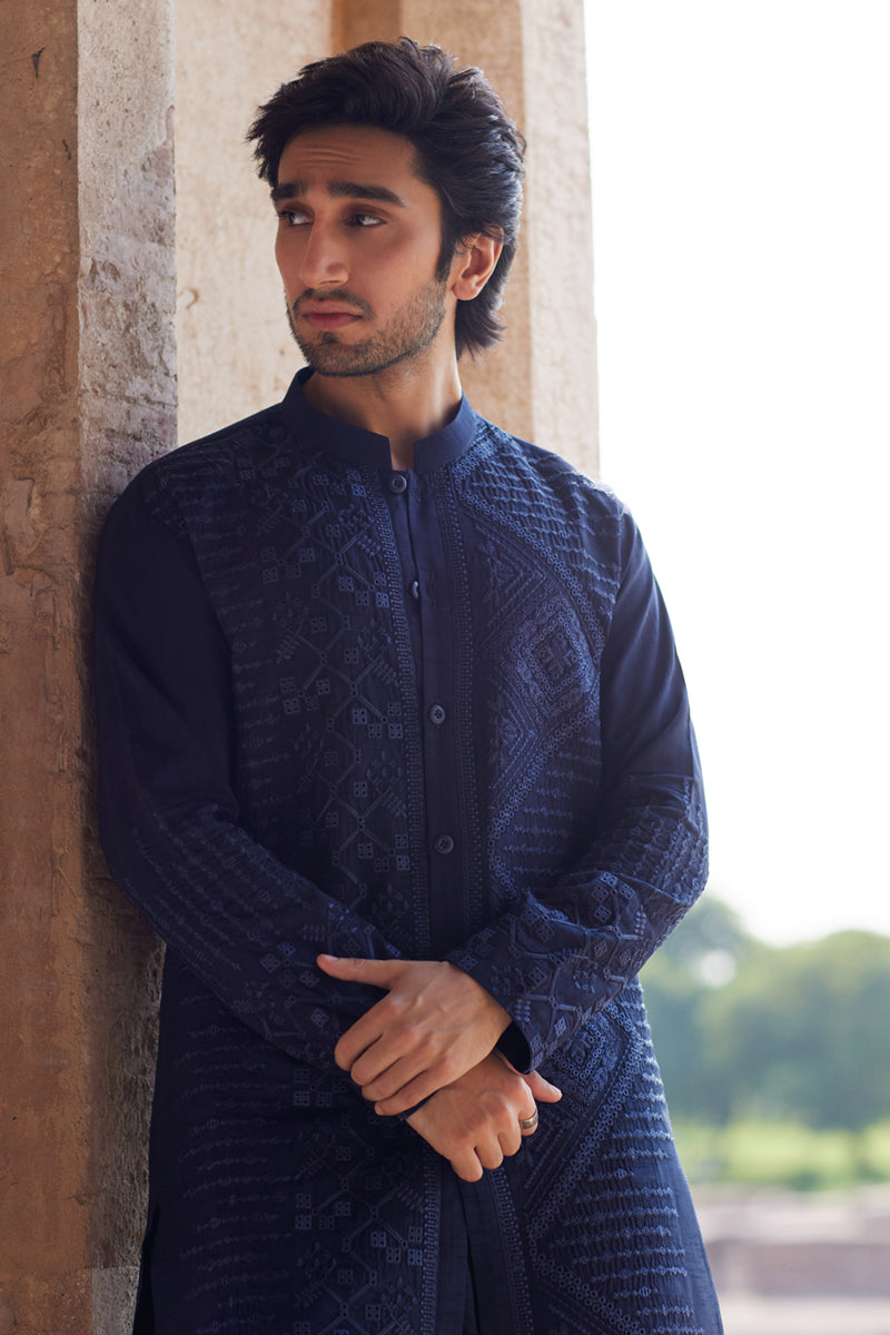 Pakistani Menswear | Qalamkar | BQ-05 - Official Qalamkar - Agha Fabrics UK