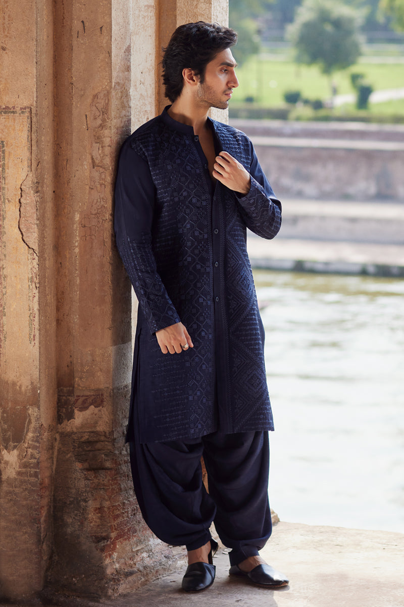 Pakistani Menswear | Qalamkar | BQ-05 - Official Qalamkar - Agha Fabrics UK