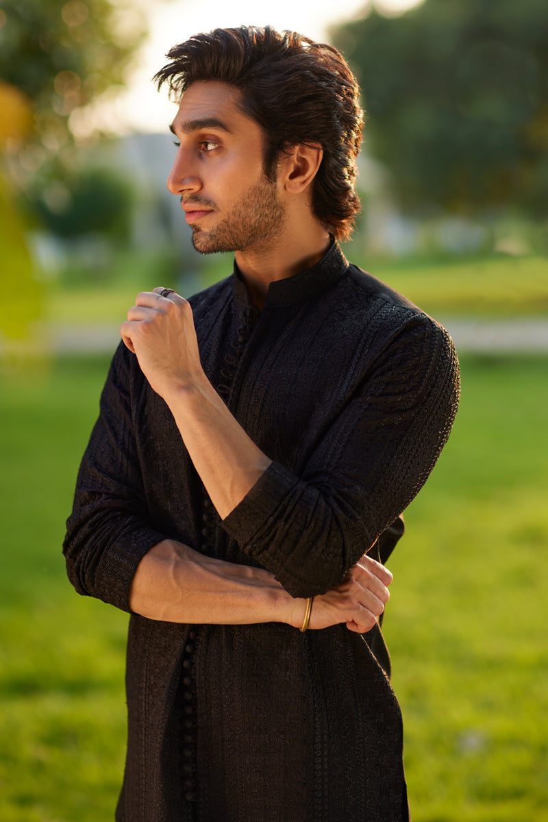 Pakistani Menswear | Qalamkar | BQ-01 - Official Qalamkar - Agha Fabrics UK