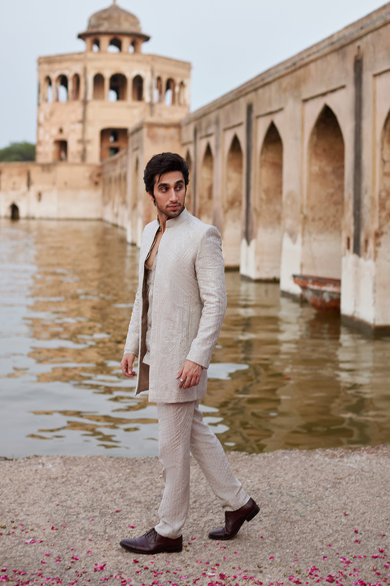 Pakistani Menswear | Qalamkar | BQ-03 - Official Qalamkar - Agha Fabrics UK