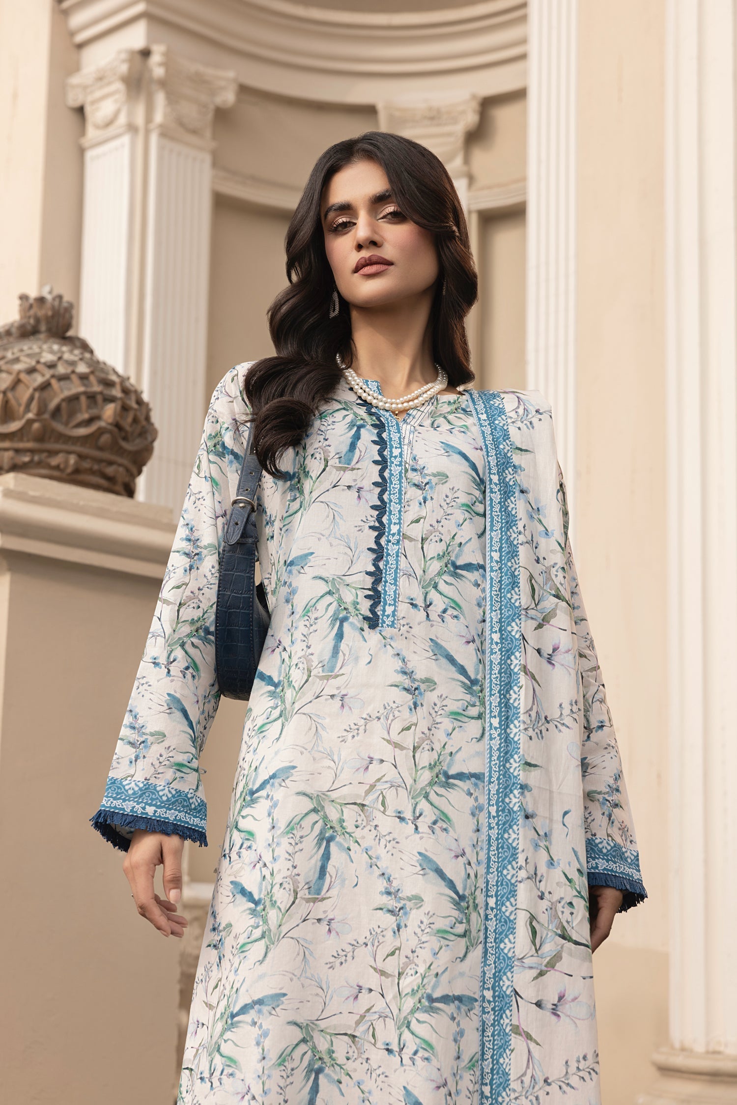 LSM | Embroidered and Printed Lawn | LG-MM-0261