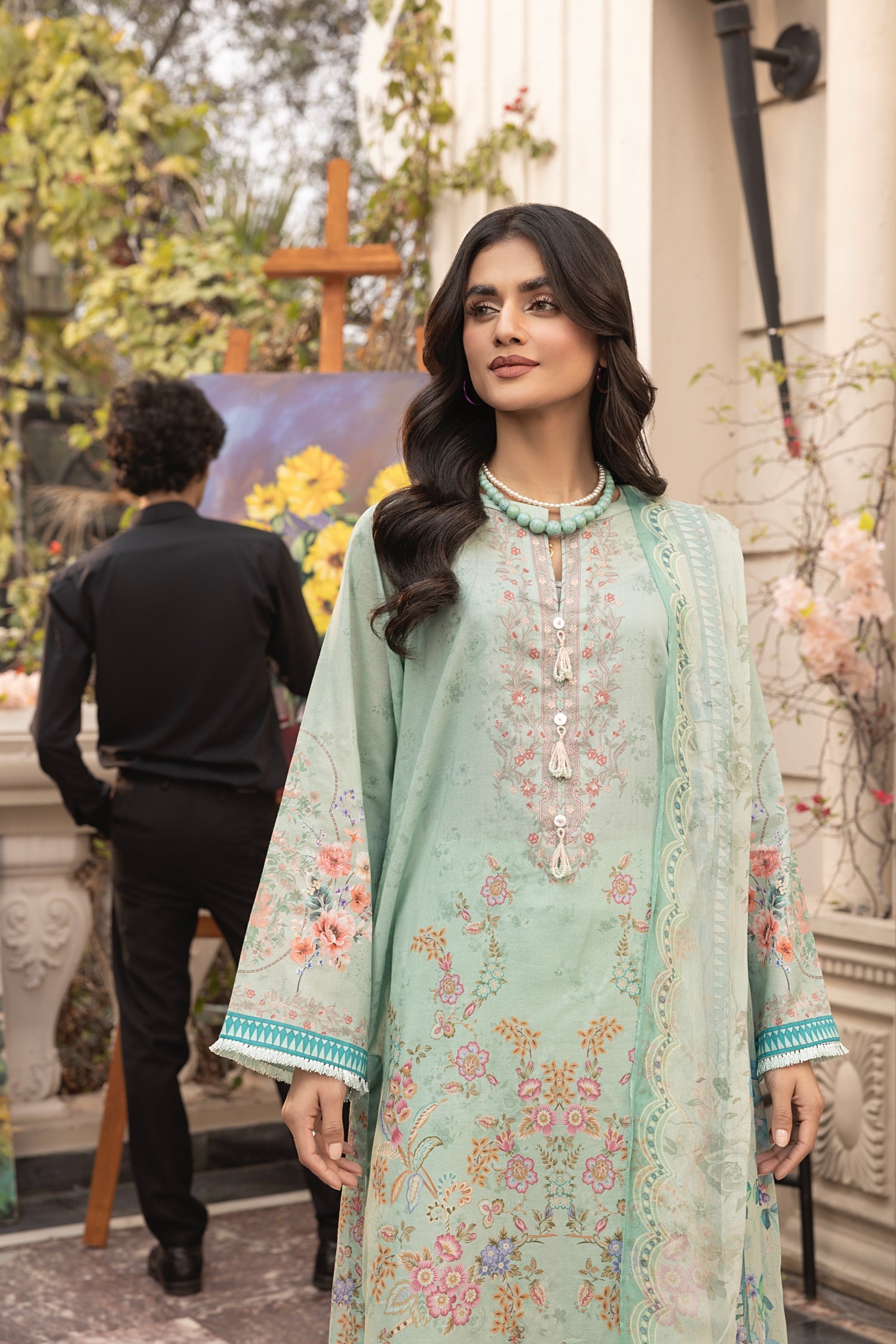 LSM | Embroidered and Printed Lawn | LG-MM-0300