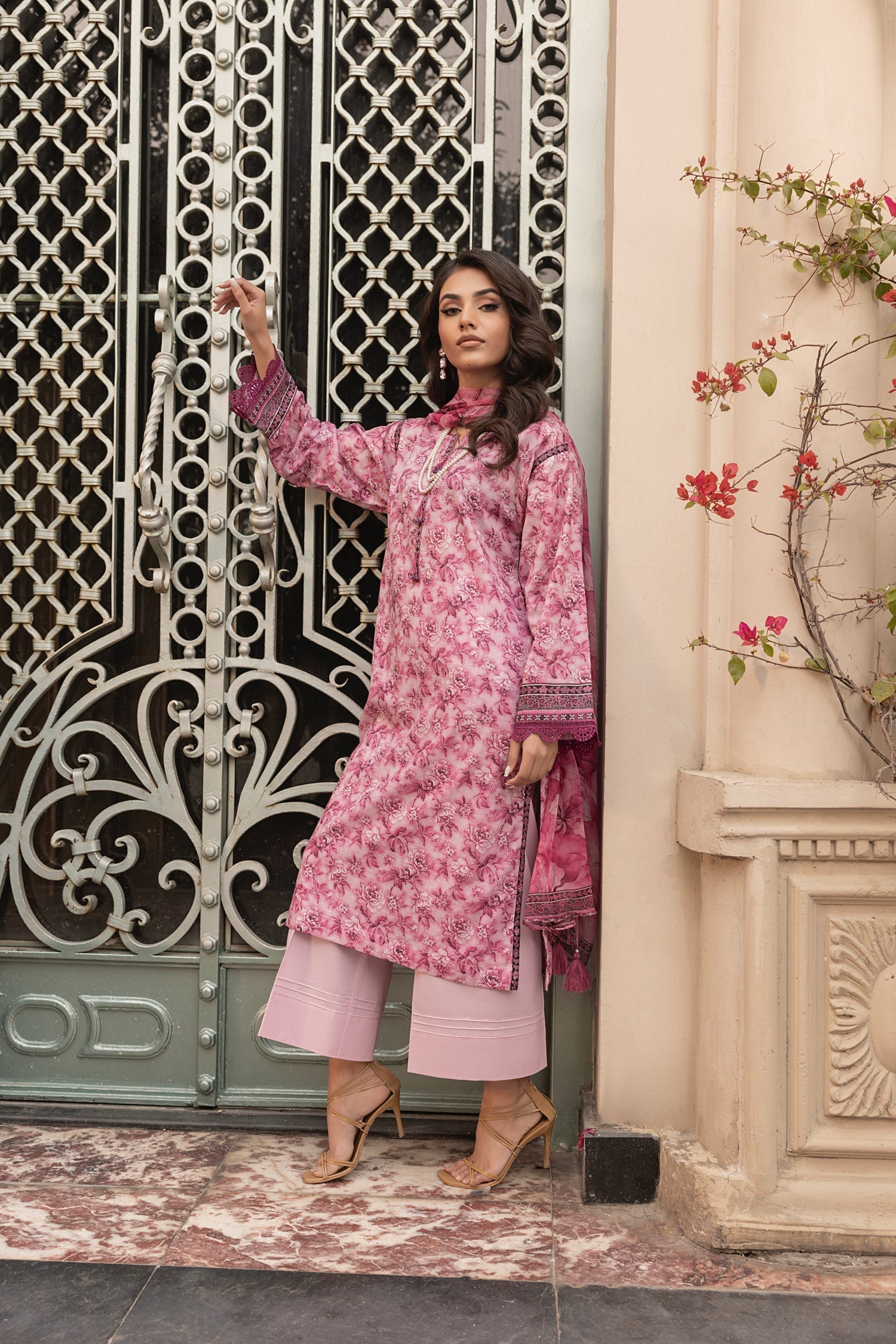 LSM | Embroidered and Printed Lawn | LG-MM-0301